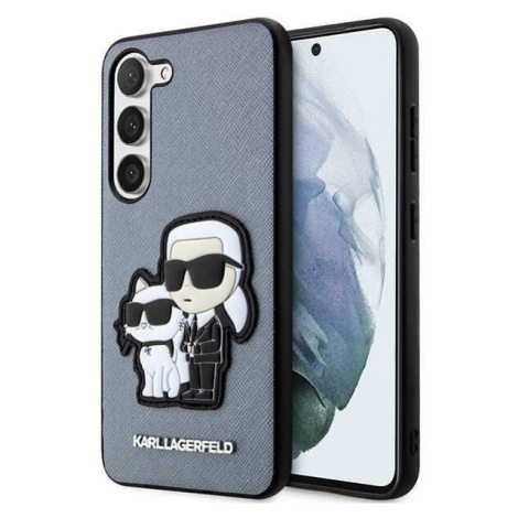 Karl Lagerfeld KLHCS23MSANKCPG hard silikonové pouzdro Samsung Galaxy S23 PLUS 5G grey Saffiano 