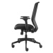 TrendOffice Kancelářská otočná židle TO-SYNC, s područkami a univerzálními kolečky, černá, čalou