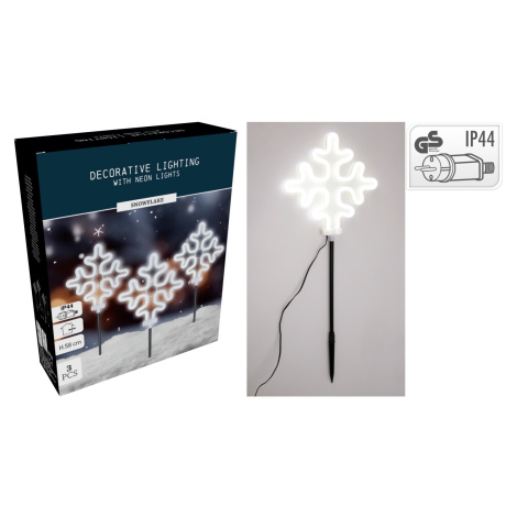 Mondex Sada 3 ks LED vánočních dekorací Annika studená bílá