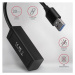 AXAGON HUEM1A 4x USB 3.2 Gen 1 MINI hub kovový kabel USBA 20cm