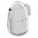 Rychlovarná konvice Smeg 50's style KLF03SSEU / 2400 W / 1,7 l / nerezová ocel / chrom Varianta: