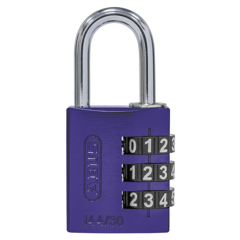 ABUS Hliníkový číslicový zámek, 144/30 Lock-Tag, bal.j. 6 ks, fialová