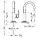 Tres CUADRO-TRES 106605 Jednopáková umyvadlová baterie - lesklý chrom