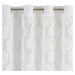 Dekorační vzorovaná záclona s kroužky LARISA světlá krémová 140x250 cm (cena za 1 kus) MyBestHom