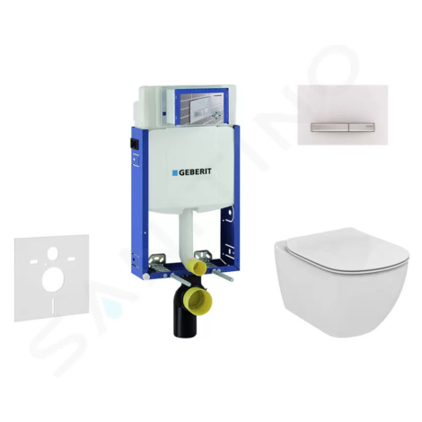 Geberit 110.302.00.5 NU8 - Modul pro závěsné WC s tlačítkem Sigma50, alpská bílá + Ideal Standar
