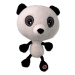 Hračka Dog Fantasy Big head panda plyšová pískací 30cm