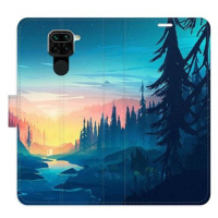 iSaprio flip pouzdro Magical Landscape pro Xiaomi Redmi Note 9