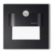 LED nástěnné svítidlo Skoff Tango černá teplá 230V MM-TAN-D-H s čidlem pohybu