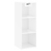 vidaXL Skříň highboard bílá s vysokým leskem 34,5x32,5x180 cm kompozit