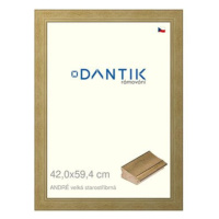 DANTIK rámeček 42 × 59,4, ANDRÉ velký starostříbrný plexi čiré