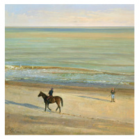 Obrazová reprodukce Beach Dialogue, Dunwich, Timothy Easton, 40 × 40 cm