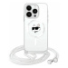 Kryt Karl Lagerfeld KLHMP13MHCCHNT iPhone 13 6.1" hardcase transparent IML Choupette Head & Cord