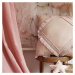 Cotton &amp; Sweets Boho čtvercový krajkový polštář pudrově růžová 40x40 cm
