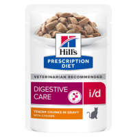 Hill's Prescription Diet i/d Digestive Care krmivo pro kočky - v hliníkové kapsičce 12 x 85 g