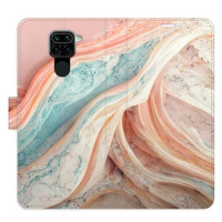 iSaprio flip pouzdro Colour Marble pro Xiaomi Redmi Note 9