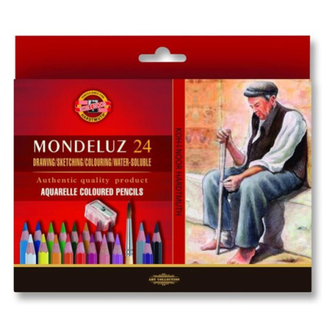 Koh-i-noor Umělecké akvarelové pastelky Mondeluz 3711 - 24 ks Kohinoor