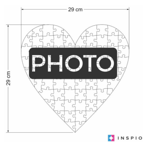 SRDCE puzzle z fotky - valentýnský dárek INSPIO