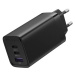 Vention 3-port GaN Charger (65W USB-C / 30W USB-C / 30W USB) Black