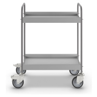 eurokraft pro Přístavný vozík, kvalita, se 4 otočnými koly, 2 s dvojitou brzdou, Ø kola 125 mm