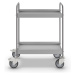 eurokraft pro Přístavný vozík, kvalita, se 4 otočnými koly, 2 s dvojitou brzdou, Ø kola 125 mm