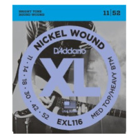 D'Addario EXL116 Medium Top/Heavy Bottom - .011 - .052