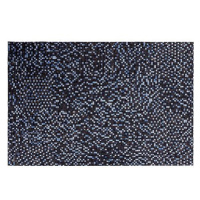 Kožený koberec 160 x 230 cm hnědo-modrý IKISU, 200526