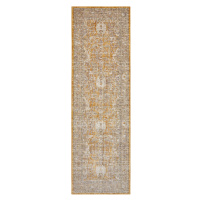 Nouristan - Hanse Home koberce Běhoun Cairo 105590 Luxor Gold – na ven i na doma - 80x200 cm