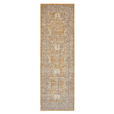 Nouristan - Hanse Home koberce Běhoun Cairo 105590 Luxor Gold – na ven i na doma - 80x200 cm