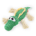 Krokodýl Reedog, plyšová pískací hračka s uzly, 41 cm
