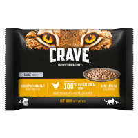 Crave Pouch Multipack 8 x 85 g - 6 + 2 zdarma - Omáčka s kuřecím