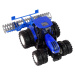 mamido  Traktor s kultivátorem na dálkové ovládání 1:24 modrý RC