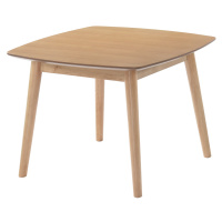 Estila Designový čtvercový příruční stolek Nordica Clara ze světle hnědého dřeva se čtyřmi masiv