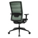 Topstar Kancelářská otočná židle AirWork, s područkami, synchronní mechanika, černá, mátová zele