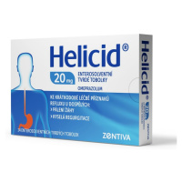 HELICID 20 Zentiva enterosolventní tvrdé tobolky 20 mg 14 kusů