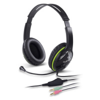 Headset Genius HS-400A (31710169100) / černá/zelená / ZÁNOVNÍ