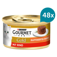 Gourmet Gold Raffiniertes Ragout – hovězí 48 × 85 g