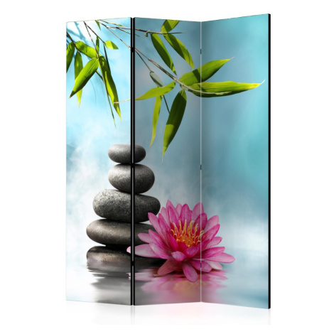 Paraván Water Lily and Zen Stones Dekorhome 225x172 cm (5-dílný) Artgeist