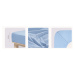 Jersey Lycra prostěradlo Andrea Simone boxspring - Modrá (Della Robbia Blue 16-4020) Rozměr: 140