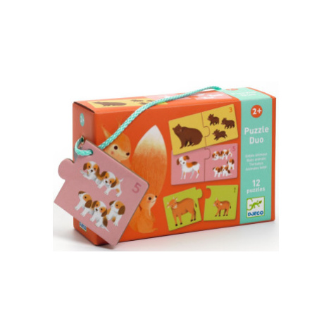 Duo puzzle Počítání se zvířátky DJECO
