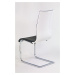 Jídelní židle K104, černo-bílá