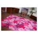 Dětský metrážový koberec Puzzle fialový