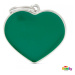 Známka My Family Basic Handmade srdce velké zelené