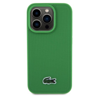 Lacoste Iconic Petit Pique Woven Logo Magsafe kryt iPhone 15 Pro Max zelený
