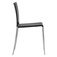 PEDRALI - Židle MYA 700 DS s hliníkovou podnoží - černá