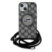 Karl Lagerfeld IML Monogram Crossbody K&CH Heads MagSafe Zadní Kryt pro iPhone 15 Black