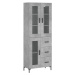 vidaXL Skříň highboard betonově šedá 69,5x34x180 cm kompozitní dřevo