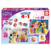 Superpack 4v1 Disney Princess Educa domino pexeso a puzzle s 25 a 50 dílky