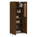 vidaXL Skříň highboard hnědý dub 69,5 x 34 x 180 cm kompozitní dřevo