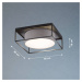 FISCHER & HONSEL Stropní svítidlo Carre 60x60cm látkové stínítko šedé