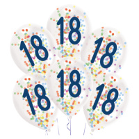 Amscan Latexové balóny s konfetami 18